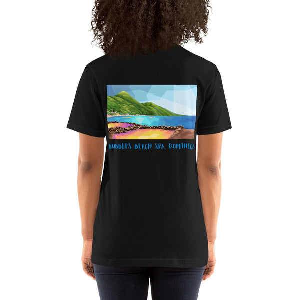 Unisex t-shirt Bubbles Beach Spa Dominica