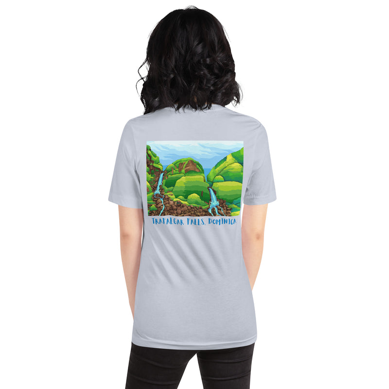 Unisex t-shirt Trafalgar Falls Dominica